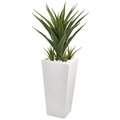 Dare2Decor 40 in. Spiky Agave Artificial Plant in White Planter DA2623412